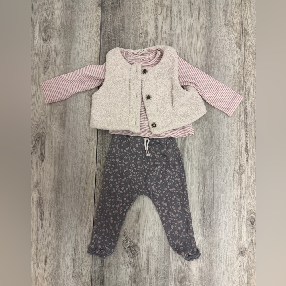 Jessica Simpson Pink and Gray Kids Matching Set